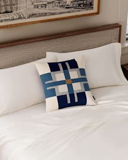 SANTA CRUZ SQUARE PILLOW IN BLUE image number 1