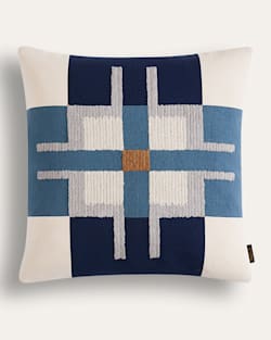ALTERNATE VIEW OF SANTA CRUZ SQUARE PILLOW IN BLUE image number 2