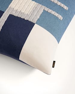 ALTERNATE VIEW OF SANTA CRUZ SQUARE PILLOW IN BLUE image number 3