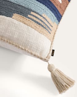 ALTERNATE VIEW OF SHIPROCK EMBROIDERED SQUARE PILLOW IN TAN image number 4