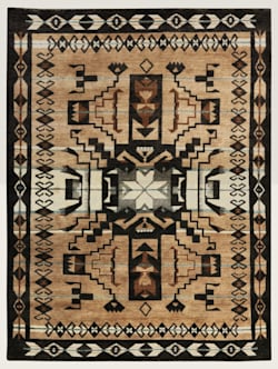 STORM FALCON RUG IN TAN/BLACK MULTI image number 1