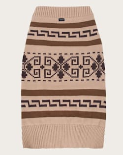 ALTERNATE VIEW OF WESTERLEY PET SWEATER IN TAN/BROWN image number 2