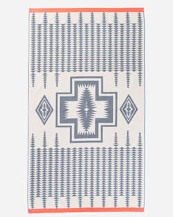 ADDITIONAL VIEW OF HARDING JACQUARD SPA TOWEL IN SLATE image number 2