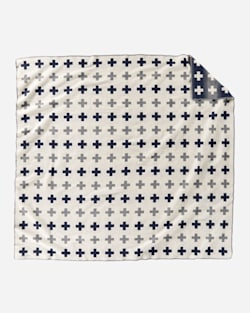 MERIDIAN CROSSING BLANKET IN WHITE/GREY/NAVY image number 1