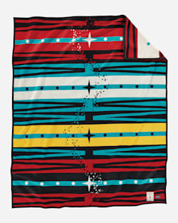 PATHWAY BLANKET IN BLACK MULTI image number 1