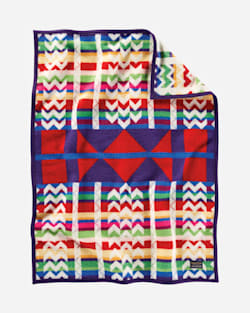 MORNING CRADLEBOARD CRIB BLANKET IN PURPLE image number 1