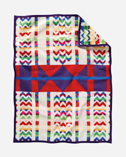 ADDITIONAL VIEW OF MORNING CRADLEBOARD CRIB BLANKET IN PURPLE image number 2