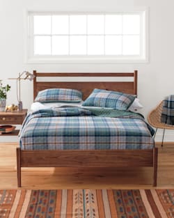 ALTERNATE VIEW OF MOSIER PLAID COVERLET SET IN EVERGREEN image number 4