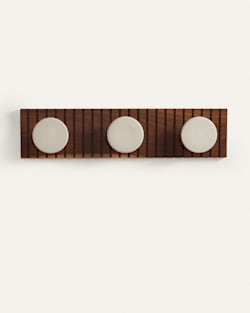 ALTERNATE VIEW OF HANDMADE STONEWARE & WOOD COAT HANGER IN NATURAL image number 3