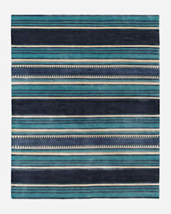 SERAPE STRIPE RUG IN BLUE image number 1