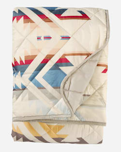 ALTERNATE VIEW OF WHITE SANDS PACKABLE THROW IN TAN image number 3