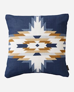 CHIEF STAR PRINTED KILIM SQUARE PILLOW IN NAVY image number 1