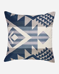 JOURNEY WEST CREWEL PILLOW IN VINTAGE INDIGO image number 1