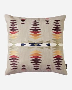 JUNIPER MESA EMBROIDERED SQUARE PILLOW IN TAN MULTI image number 1
