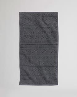 SANDIA STRIPE HAND TOWEL IN CASTLE ROCK GREY image number 1