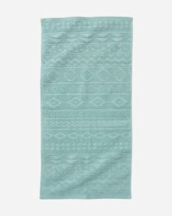 ALTERNATE VIEW OF SANDIA STRIPE TOWEL SET IN AQUA image number 2