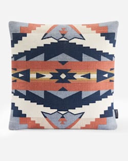 SIERRA RIDGE EMBROIDERED SQUARE PILLOW IN NAVY/COPPER image number 1