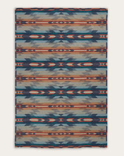 ALTERNATE VIEW OF WYETH FALLS ORGANIC COTTON BLANKET IN DENIM image number 2