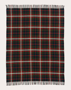 ALTERNATE VIEW OF FIRESIDE THROW IN LAUREL GREEN/RED image number 2