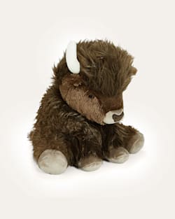 ALTERNATE VIEW OF BISON STUFFED ANIMAL IN BROWN image number 3