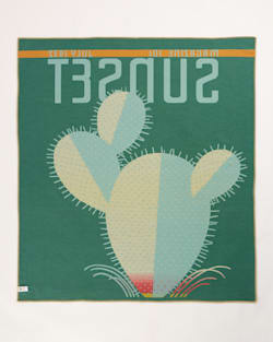 BACK VIEW OF LIMITED EDITION 1932 SUNSET MAGAZINE BLANKETBLANKET IN MULTI image number 2