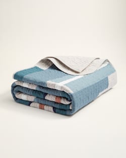 ALTERNATE VIEW OF MEDICINE BOW PIECED QUILT SET IN TAN/BLUE MULTI image number 5