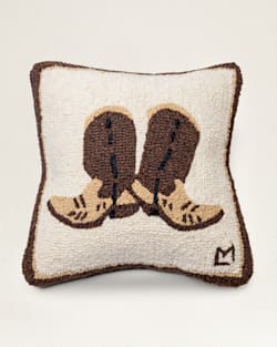 Elevate Home Decor w Cowpoke Boots Hooked Square Pillow Pendleton