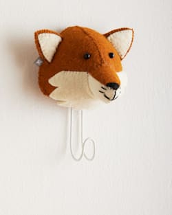FOX HEAD COAT HOOK IN RUST/CREAM image number 1