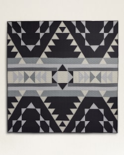 ALTERNATE VIEW OF SHADOW PEAK PIECED QUILT SET IN BLACK/GREY image number 2