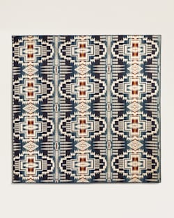 ALTERNATE VIEW OF HARDING STAR PRINTED COVERLET SET IN TITAN BLUE image number 2