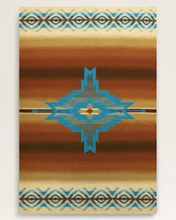 PAGOSA SPRINGS RUG IN RUST/TURQUOISE image number 1