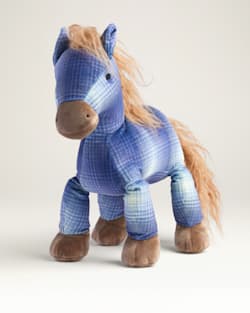 BUCKY HORSE STUFFED ANIMAL IN BLUE MIX OMBRE image number 1