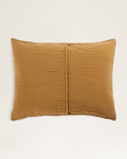 ALTERNATE VIEW OF HARDING STAR COTTON MATELASSE SHAM IN OCHRE image number 3