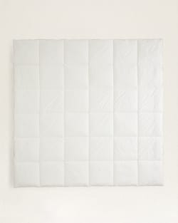 FLAT VIEW OF DOWN ALTERNATIVE COMFORTER IN WHITE image number 2