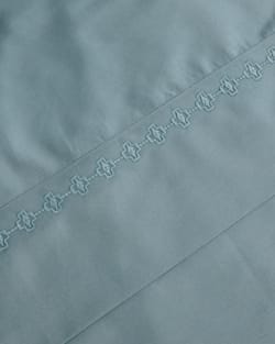 ALTERNATE VIEW OF HARDING EMBROIDERED SHEET SET IN SILVER BLUE image number 3