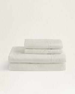 DIAMOND TRAIL EMBROIDERED SHEET SET IN WHITE image number 1