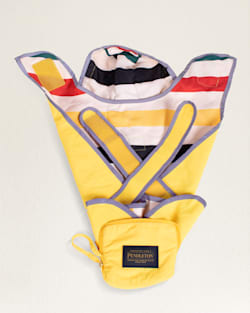 ALTERNATE VIEW OF NATIONAL PARK DOG RAINCOAT IN YELLOW GLACIER STRIPE image number 4