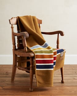 JOSHUA TREE NATIONAL PARK THROW WITH CARRIER IN CAMEL image number 1