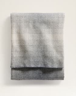 ECO-WISE WOOL OMBRE BLANKET IN BONE/GREY image number 1