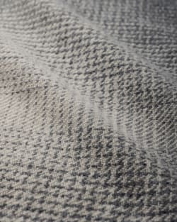 ALTERNATE VIEW OF ECO-WISE WOOL OMBRE BLANKET IN BONE/GREY image number 2