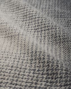 ALTERNATE VIEW OF ECO-WISE WOOL OMBRE BLANKET IN BONE/GREY image number 3