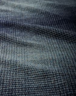 ALTERNATE VIEW OF ECO-WISE WOOL OMBRE BLANKET IN SHALE/NAVY image number 2