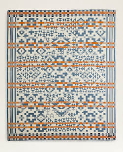 BLUE RIDGE BLANKET IN BLUE/RUST image number 1