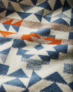 ALTERNATE VIEW OF BLUE RIDGE BLANKET IN BLUE/RUST image number 4