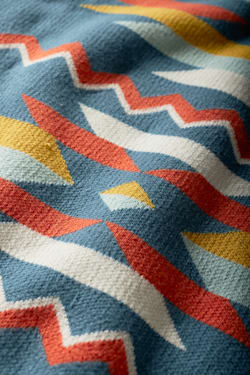 ALTERNATE VIEW OF SUMMERLAND SHERPA STROLLER BLANKET IN BLUE image number 4