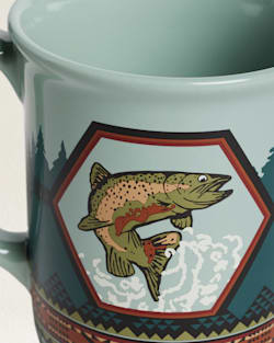 ALTERNATE VIEW OF SALMON FALLS COFFEE MUG IN BLUE/GREEN MULTI image number 2