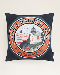 ACADIA NATIONAL PARK PATCH PILLOW IN BLACK image number 1