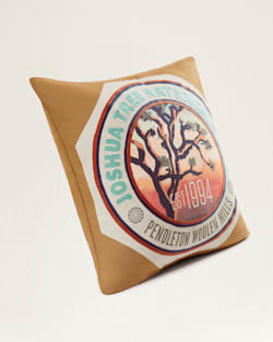 ALTERNATE VIEW OF JOSHUA TREE NATIONAL PARK PATCH PILLOW IN CAMEL image number 2