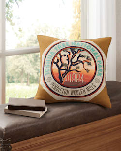 ALTERNATE VIEW OF JOSHUA TREE NATIONAL PARK PATCH PILLOW IN CAMEL image number 4