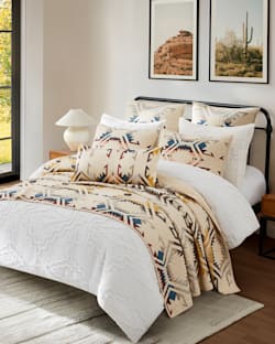 ALTERNATE VIEW OF WHITE SANDS EURO PILLOW IN IVORY MULTI image number 4